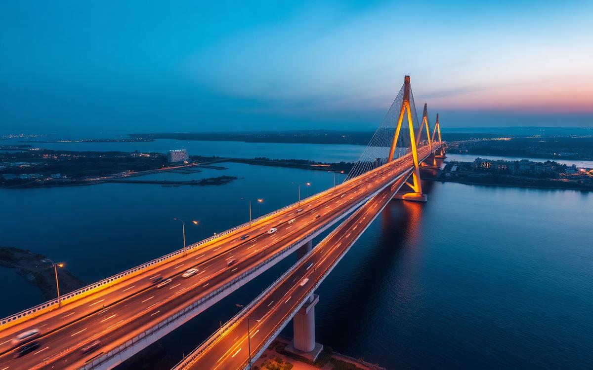 Critical transport infrastructure bridge and highway network